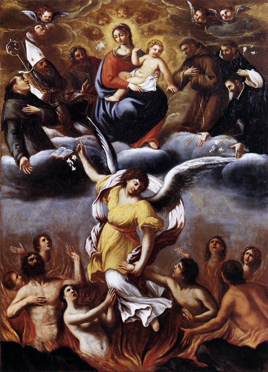 An Angel Frees the Souls of Purgatory