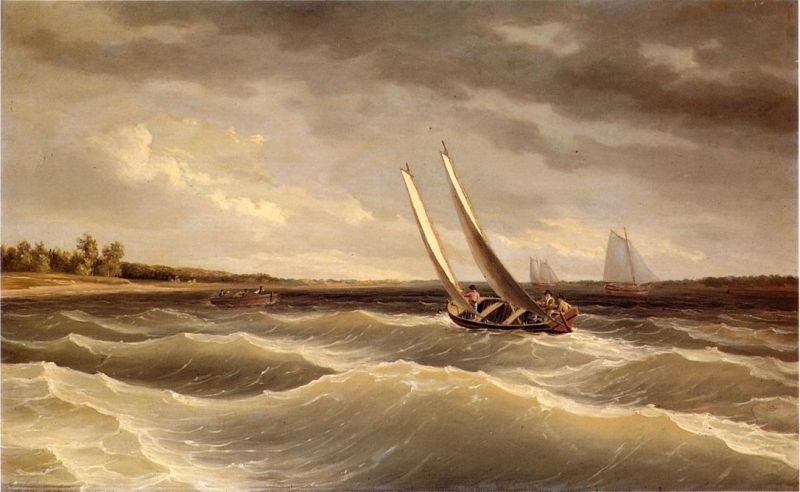 Boats Navigating the Waves