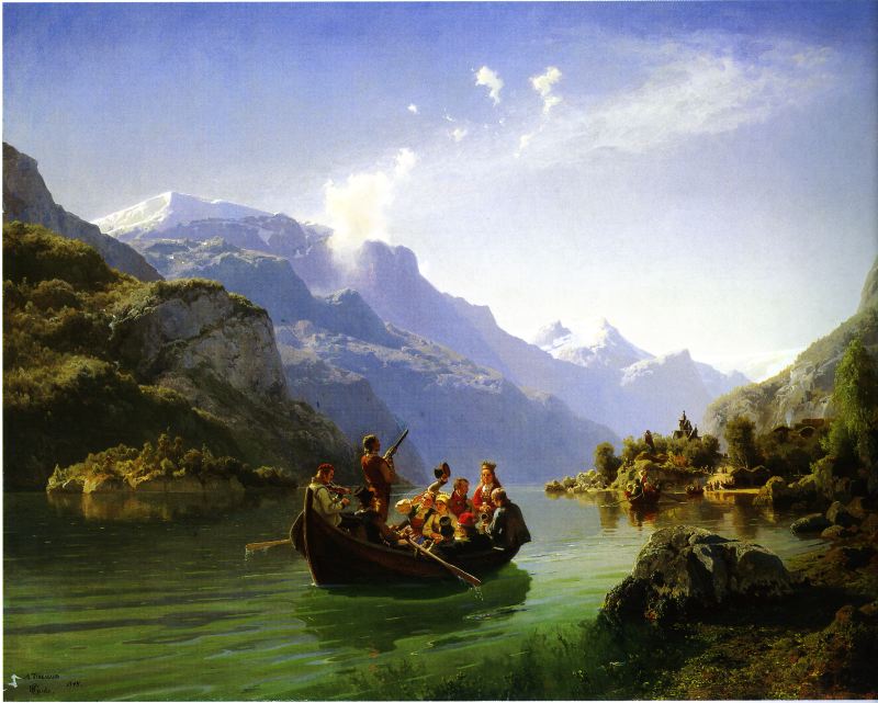 Bridal Procession on the Hardanger Fjord