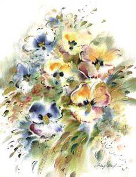Colorful Flower Paintings N205