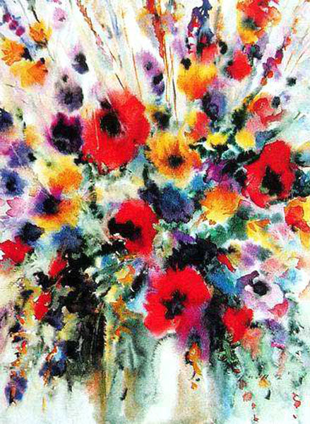 Colorful Flower Paintings N223