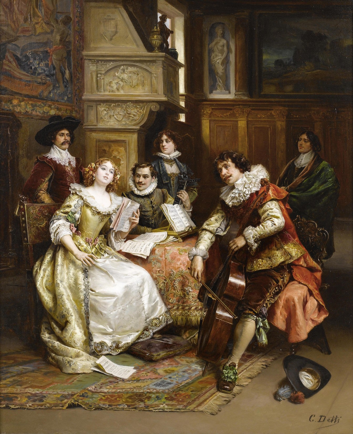 Court Painting N359