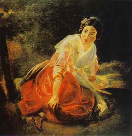 Girl in a Forest