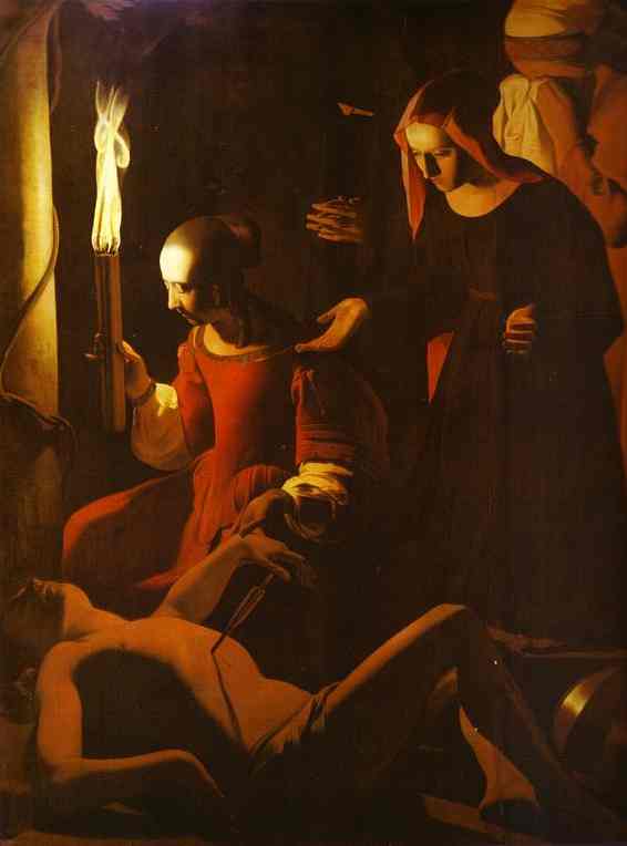 Saint Sebastian Tended By Saint Irene