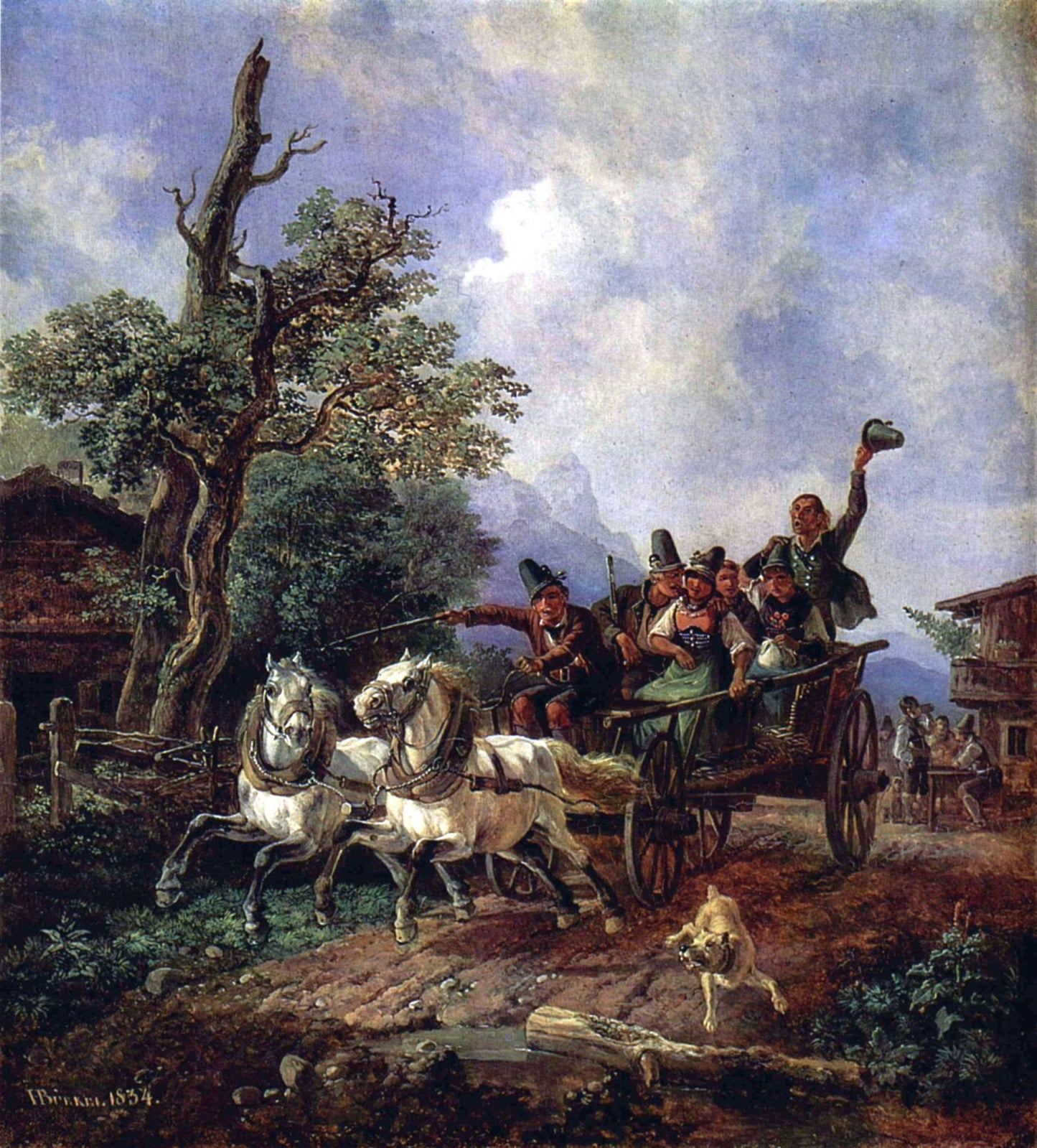 Landscape with Farm Wagon