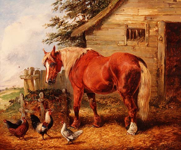 Outside the stable