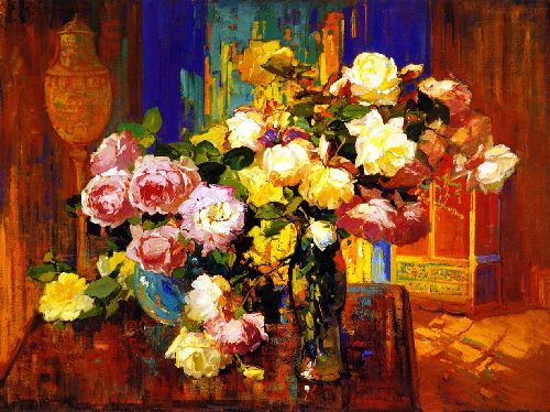 Roses in a aTall Glass