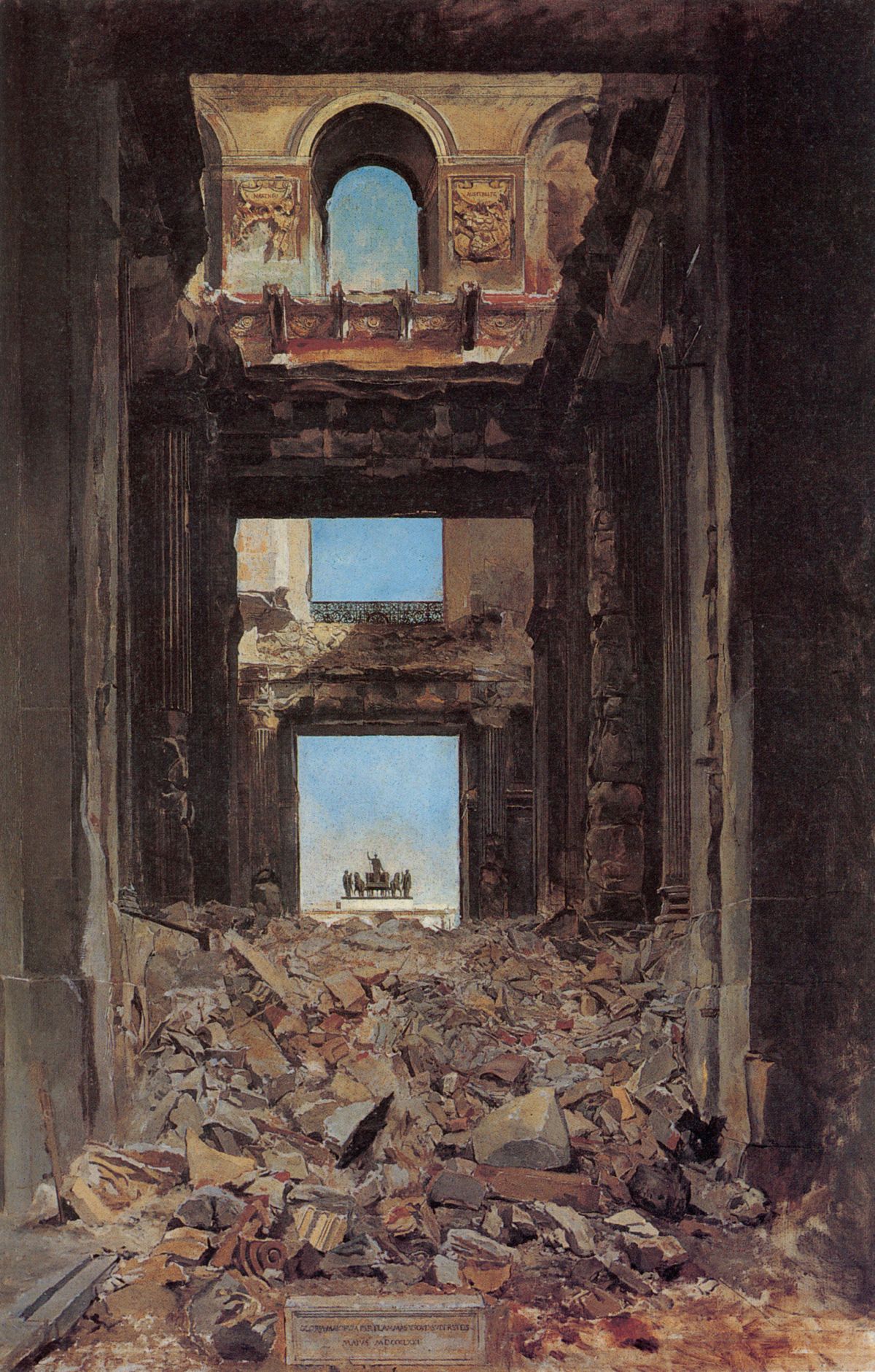 The Ruins of the Tuileries Palace after the Commune of 1871
