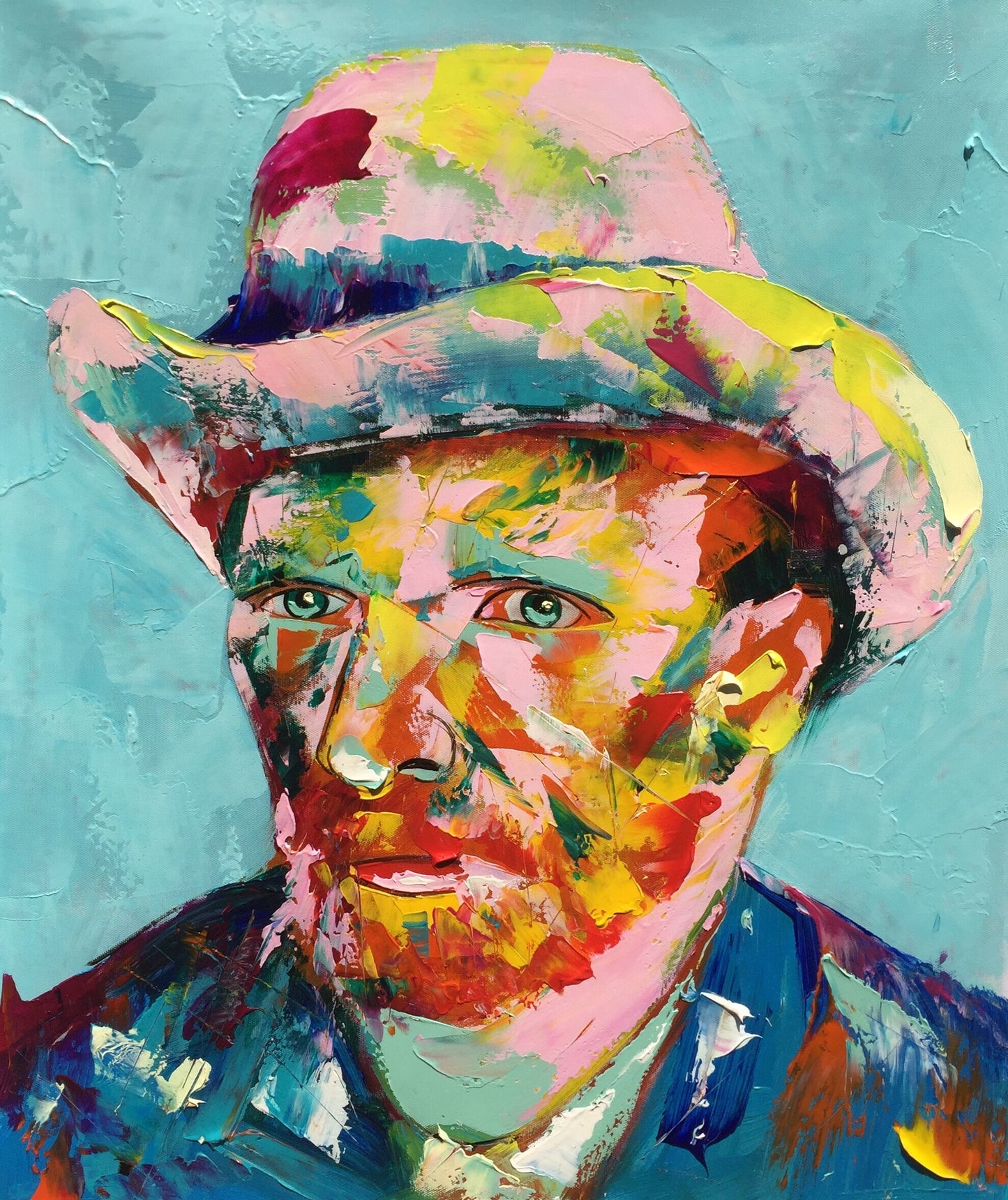 Van Gogh Self Portrait in Francoise Nielly Style