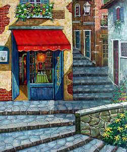 Bar Storefront Paintings N022