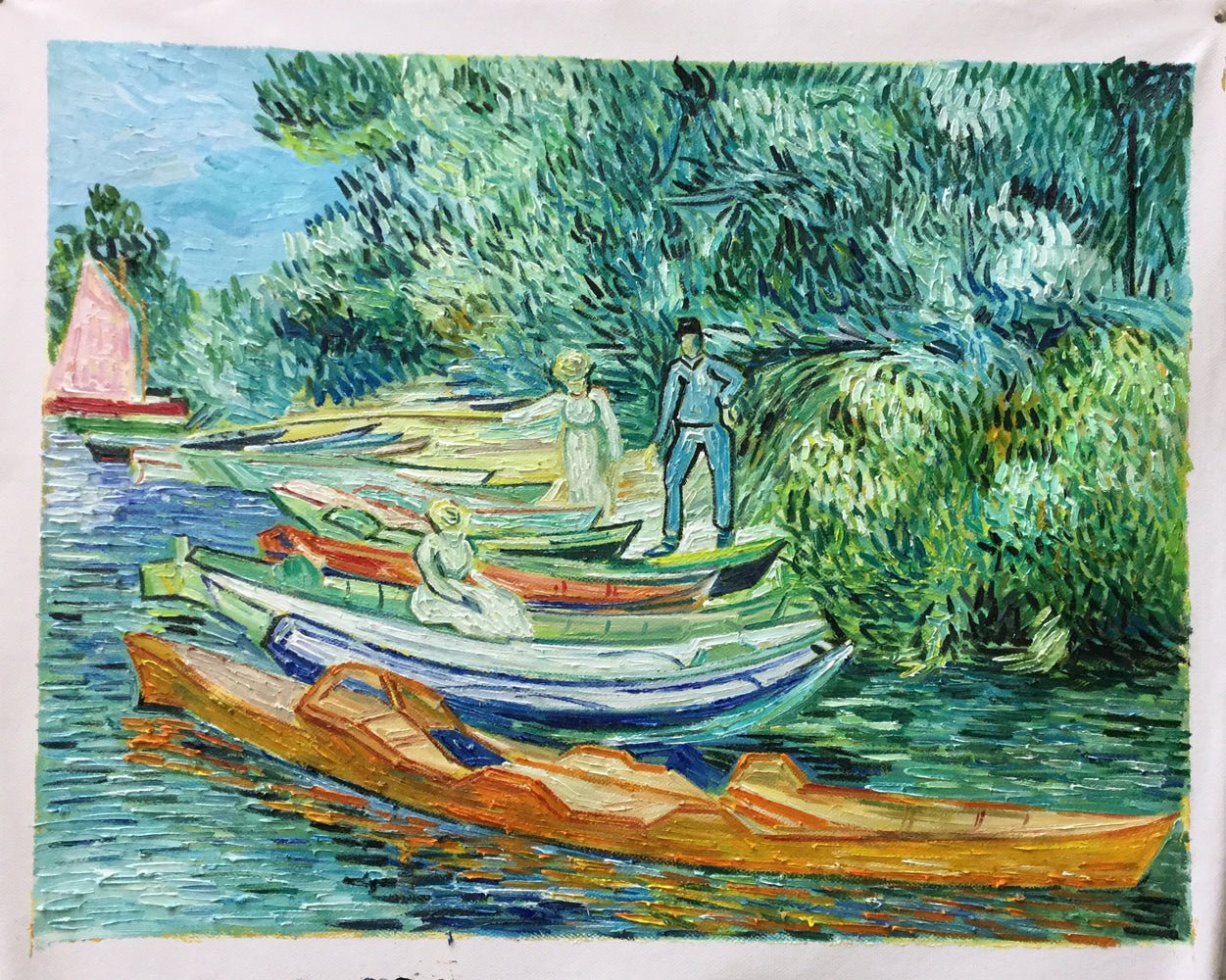 TQ Rowing Boats on the Banks of the Oise