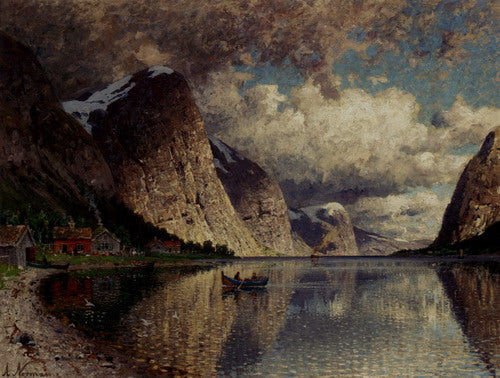 Cloudy Day on a Fjord