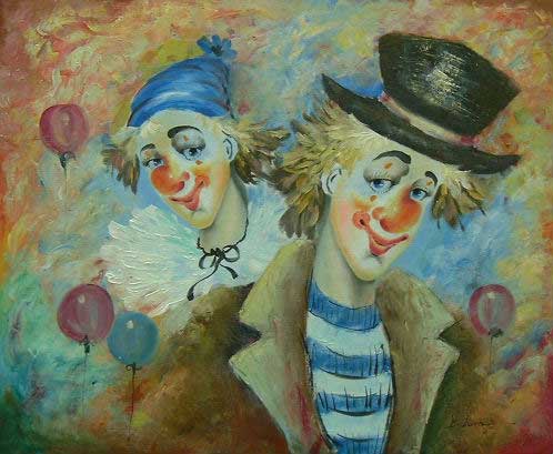 Clowns Paintings N003