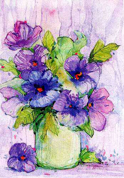 Colorful Flower Paintings N096