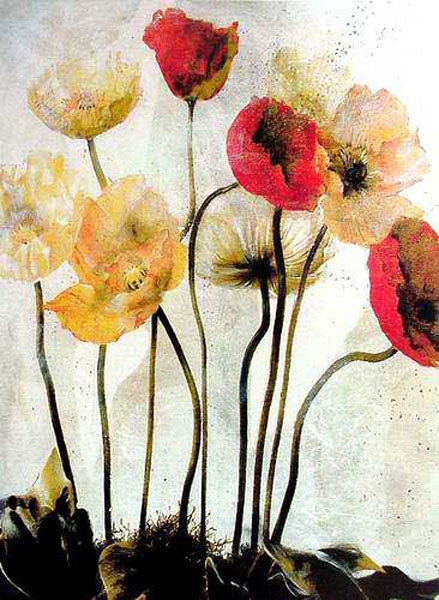 Colorful Flower Paintings N099