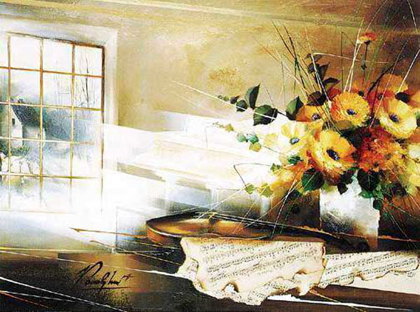 Colorful Flower Paintings N179