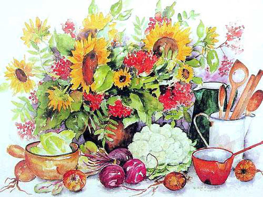 Colorful Flower Paintings N189