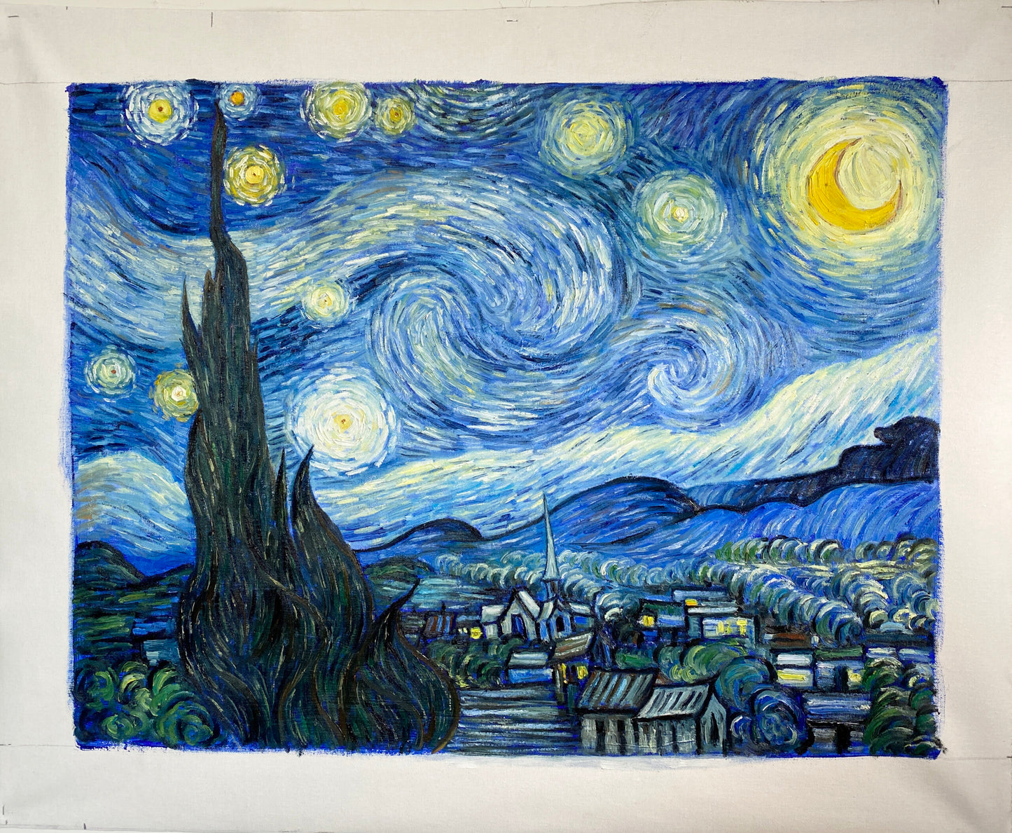 Top Quality Starry Night Reproduction ?C 72 x 93 cm