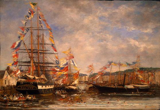 Festival in the Harbor of Honfleur