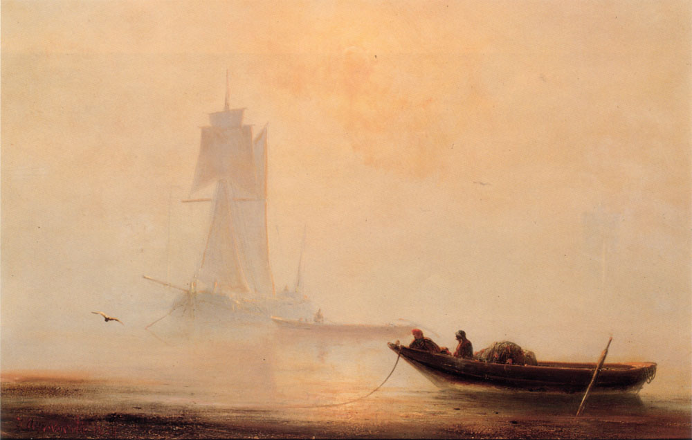 Fishing Boats in a Harbor