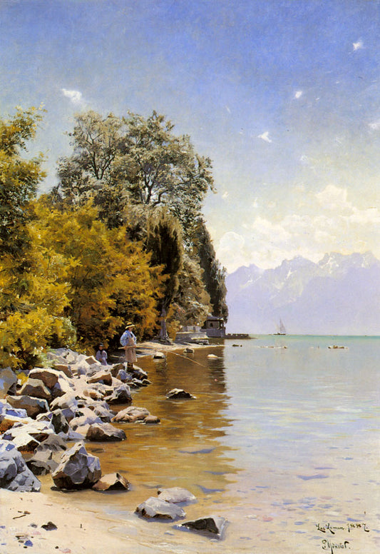 Fishing on Lac Leman