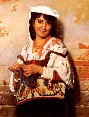 Florentin Jeune Fille Italienne