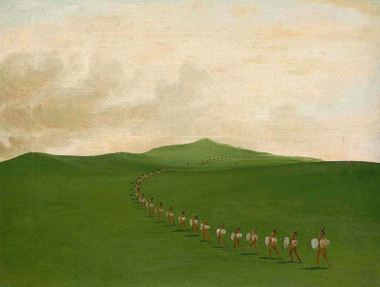 Foot War Party on the March, Upper Missouri