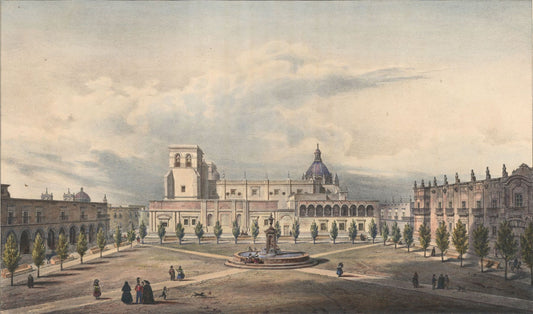 View of the main square of Guadalajara