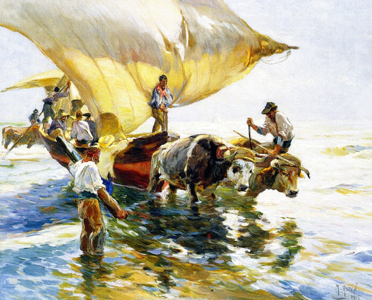 Hauling in the Sardine Boat