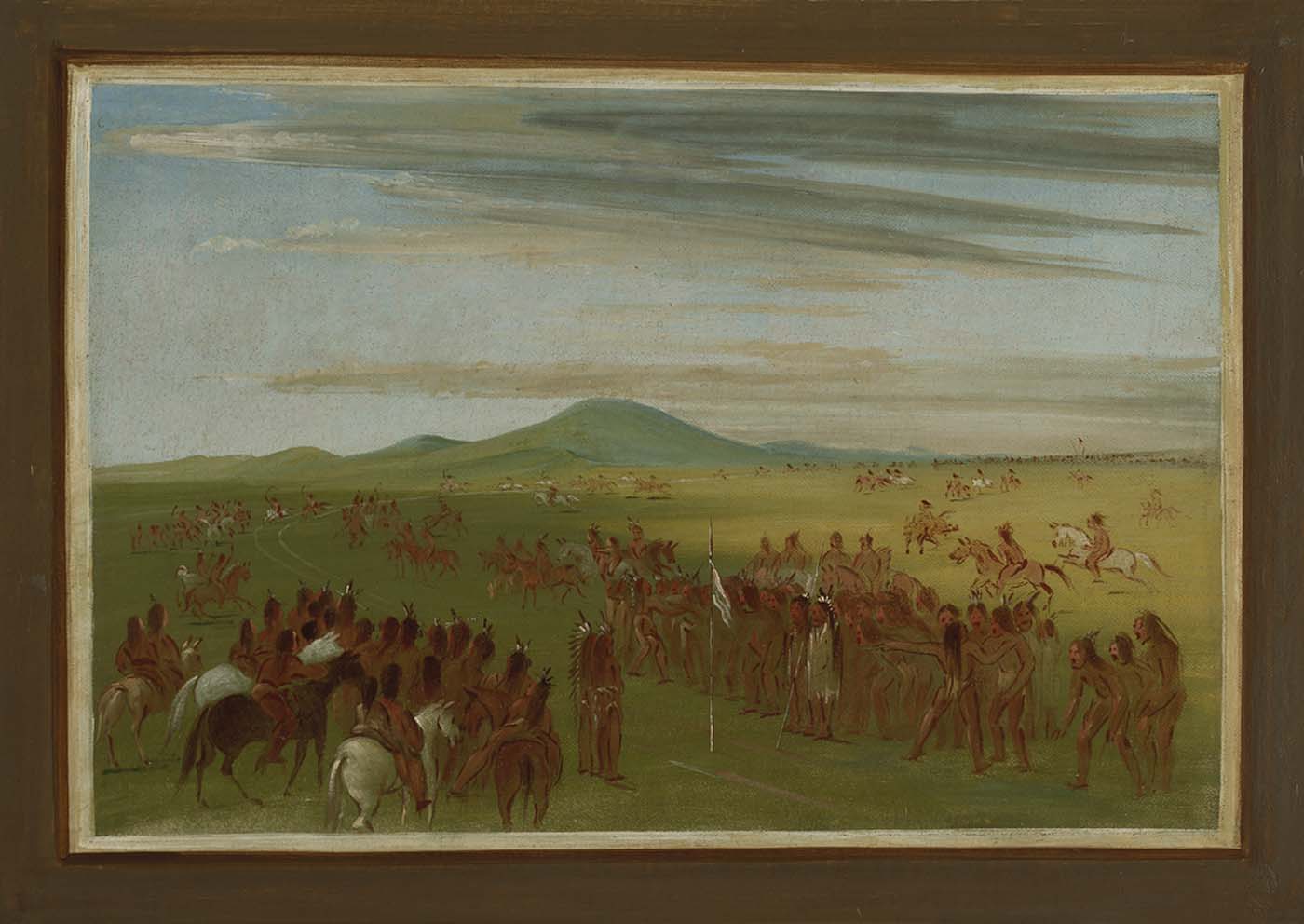 Horseracing on a Course Behind the Mandan Village