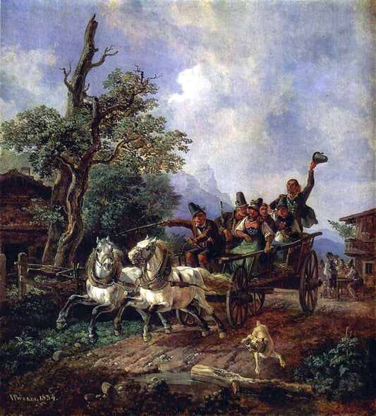 Landscape with Farm Wagon