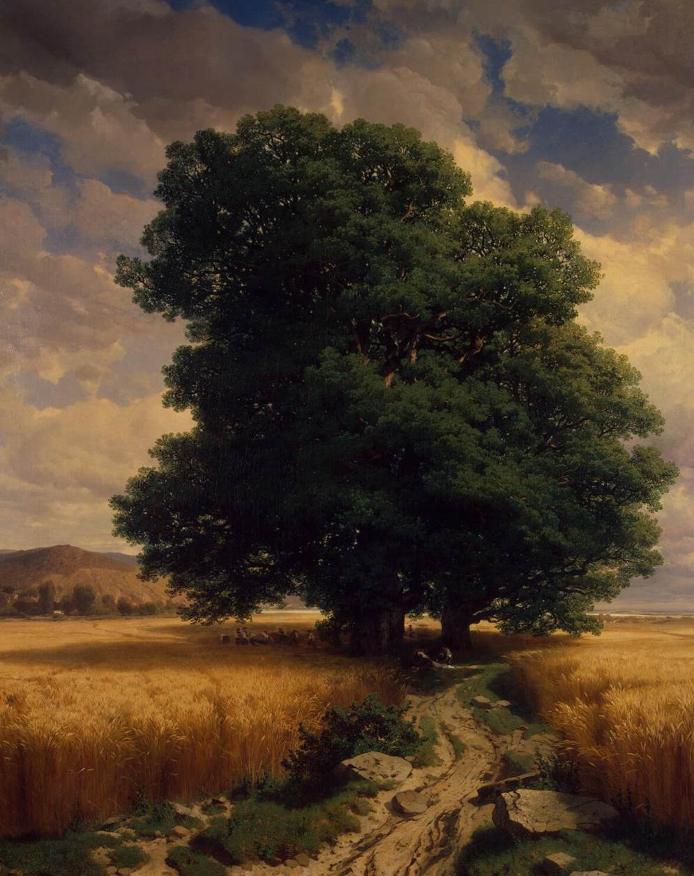Landscape with Oaks