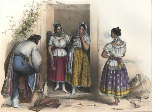 Man with Young Women