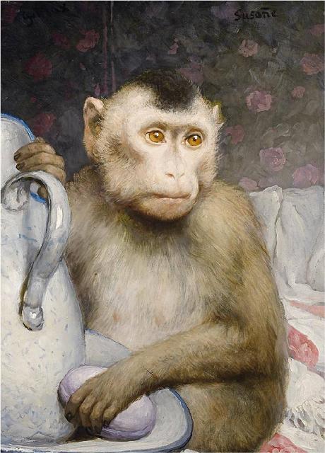 Monkey with Pitcher