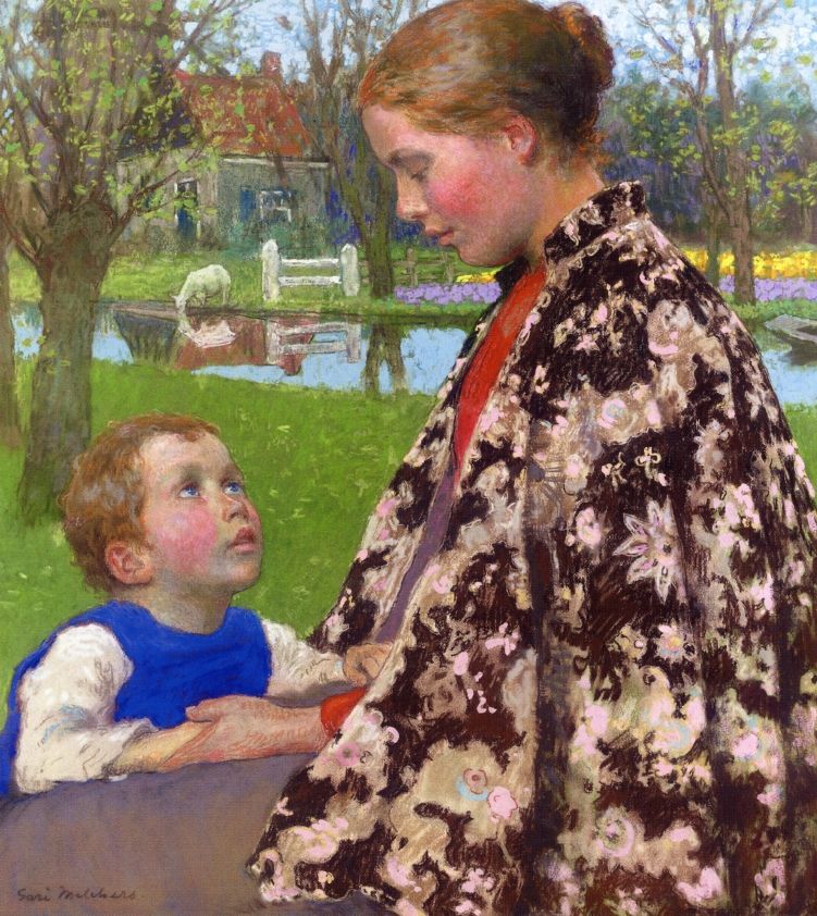 Mother and Child by the Sea