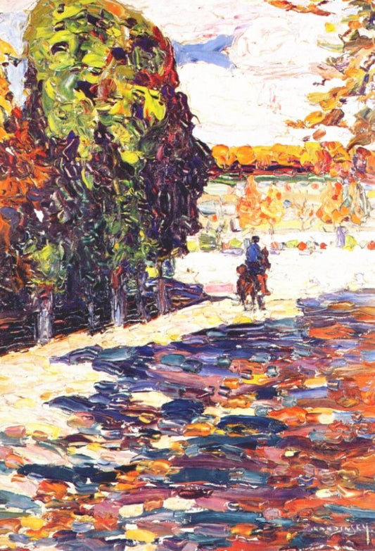 Park of St. Cloud with horseman