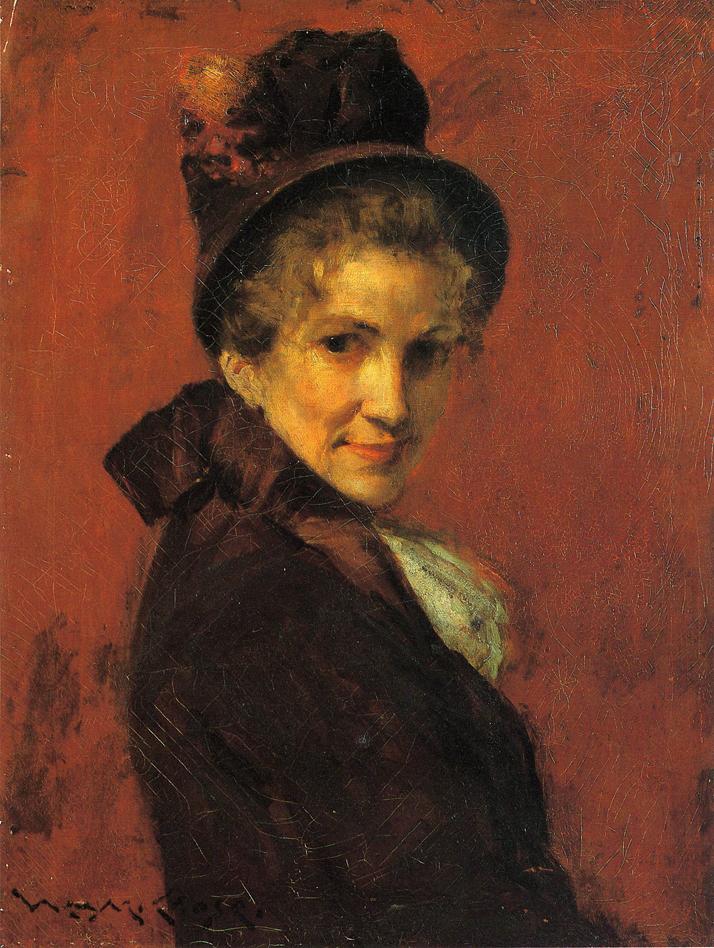 Portrait of a Woman in a Black Bonnet