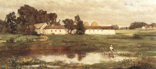 Puszta with Stork