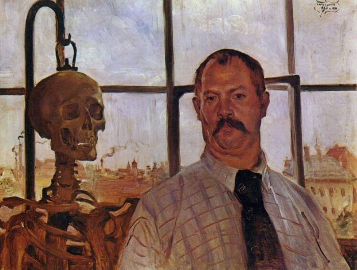 Self-Portrait With Skeleton