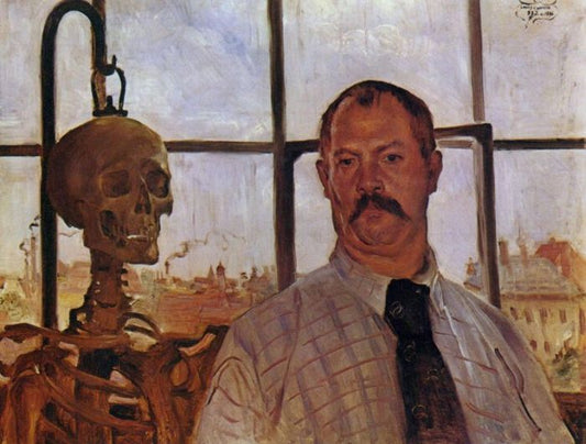 Self-Portrait With Skeleton