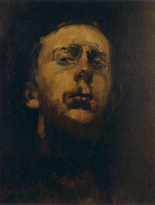 Selfportait with pince nez