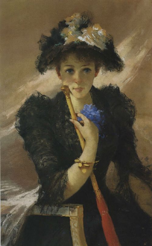 Signora con ombrellino