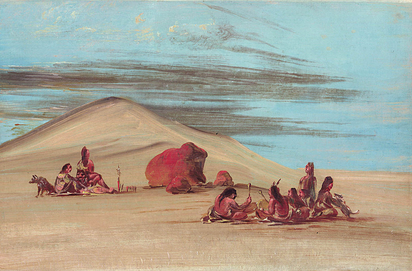 Sioux Worshiping at the Red Boulders
