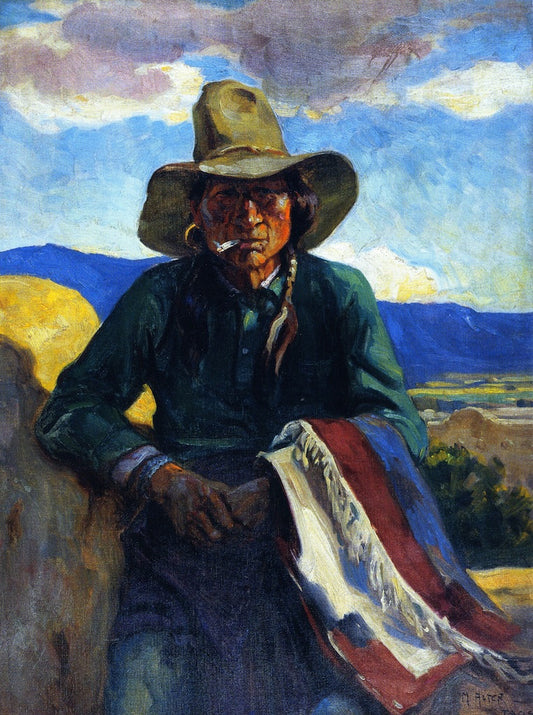 Smoking Apache Taos New Mexico