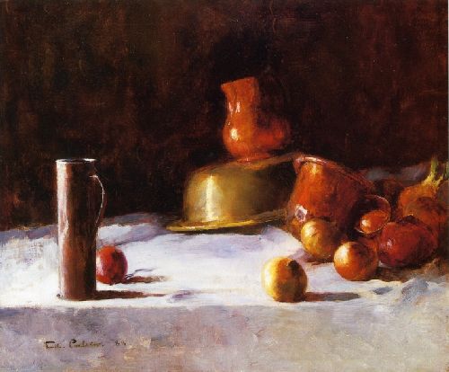 Still Life with Copper Brass and Onions