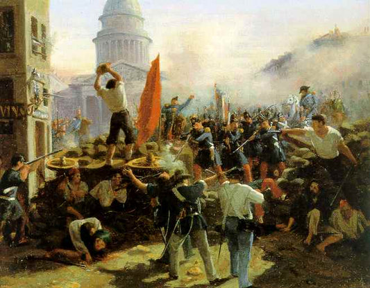 Battle at Soufflot, Barricades at Rue Soufflot Street