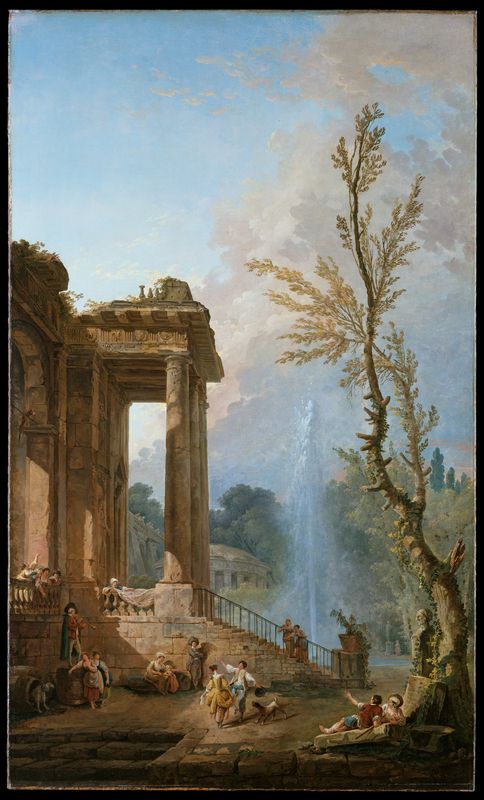 The Portico of a Country Mansion