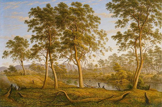 Natives on the Ouse River, Van Diemen's Land