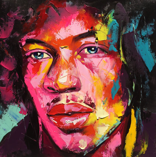Jimi Hendrix in Francoise Nielly Style