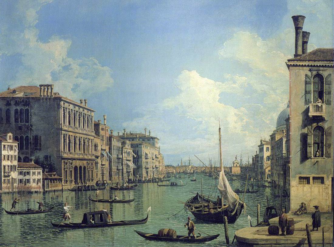Grand Canal near the Campo San Vio, looking towards the church o